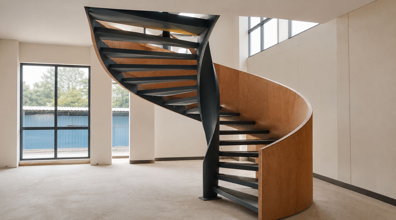 Spiral Staircase for Airport Lounge